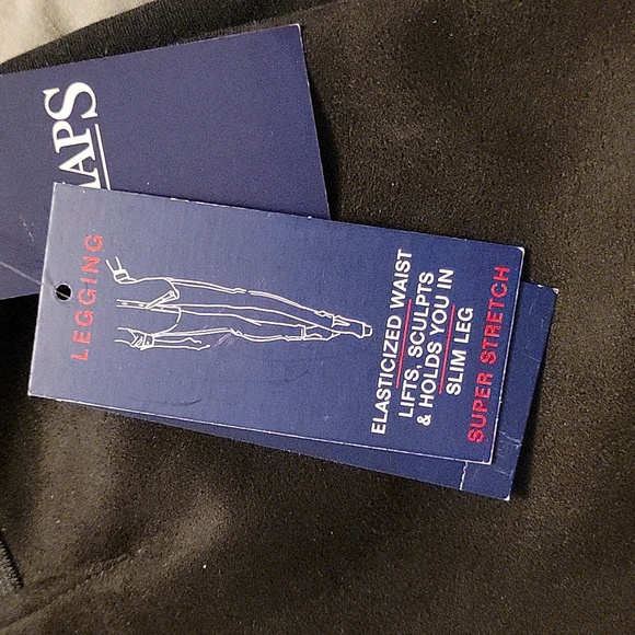 NWT CHAPS microsuede leggings - Picture 3 of 4